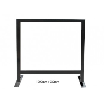 1m x 0.93m - Black Square Tube Cafe Wind Barrier Frame